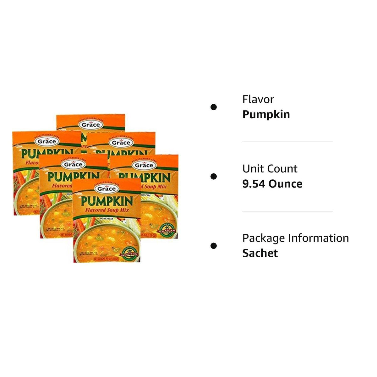 Grace Pumpkin Soup 1.59 oz pack of 6