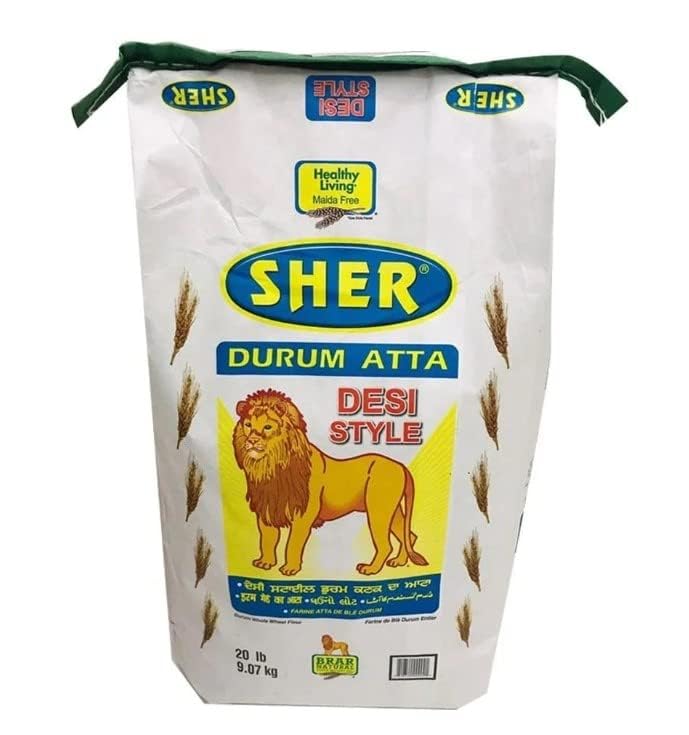 Sher Durum Atta Desi Style 20lb.