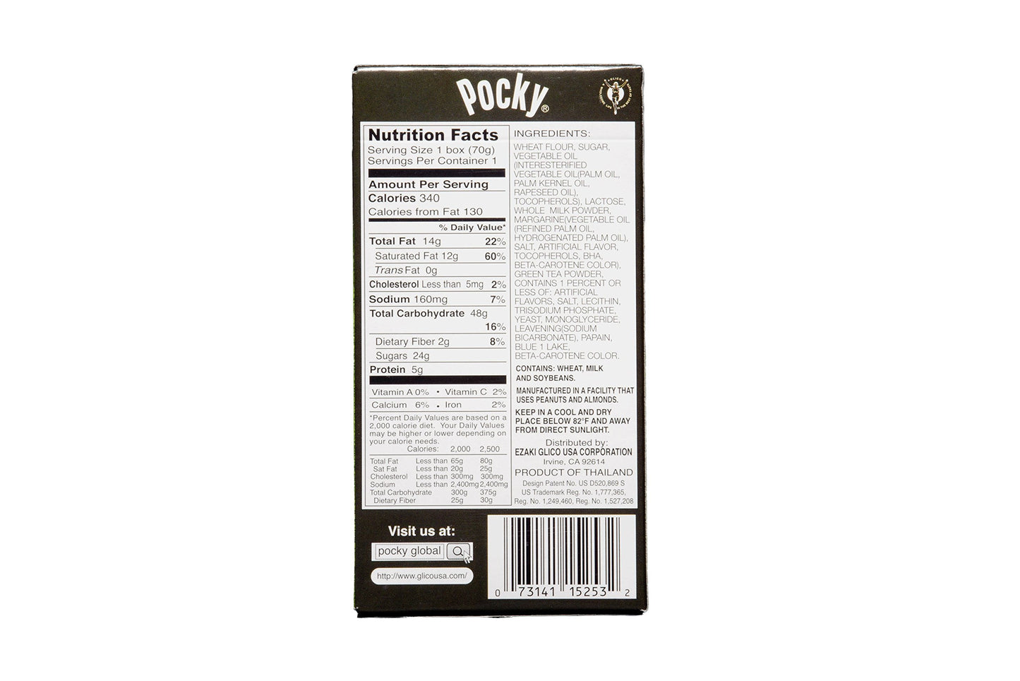 Pocky Biscuit Stick, Matcha Green Tea, 2.47 Ounce (Pack of 10)