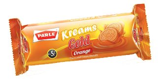 Parle Kreams Orange 66 gm - Snacks & Savory