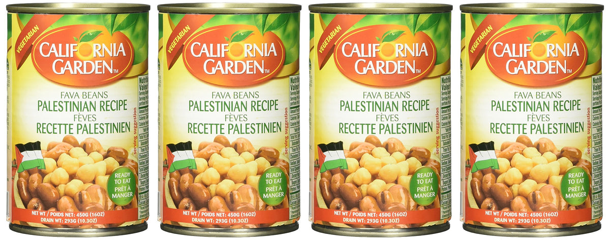 California Garden Fava Beans Palestinian Recipe 450g (4 cans)