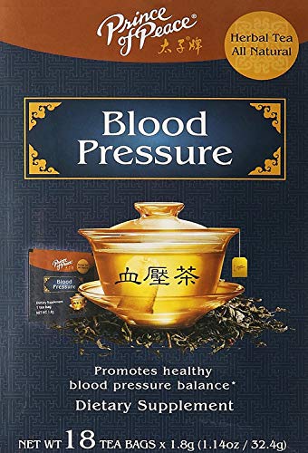 Prince of Peace Blood Pressure Tea, 4 Pack - 18 Tea Bags Each Prince of Peace Blood Pressure Tea Herbal Tea Bags Traditional Medicinal Tea Prince of Peace Tea