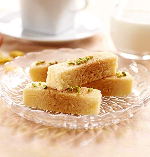Nanak Milk Cake (Milk Fudge) 400g 18pcs Indian Delicacy Sweets Gift Box for Diwali, Eid, Navratri, Holi, Rakhi