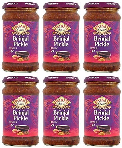 (6 PACK) - Pataks - Brinjal Pickle | 312g | 6 PACK BUNDLE