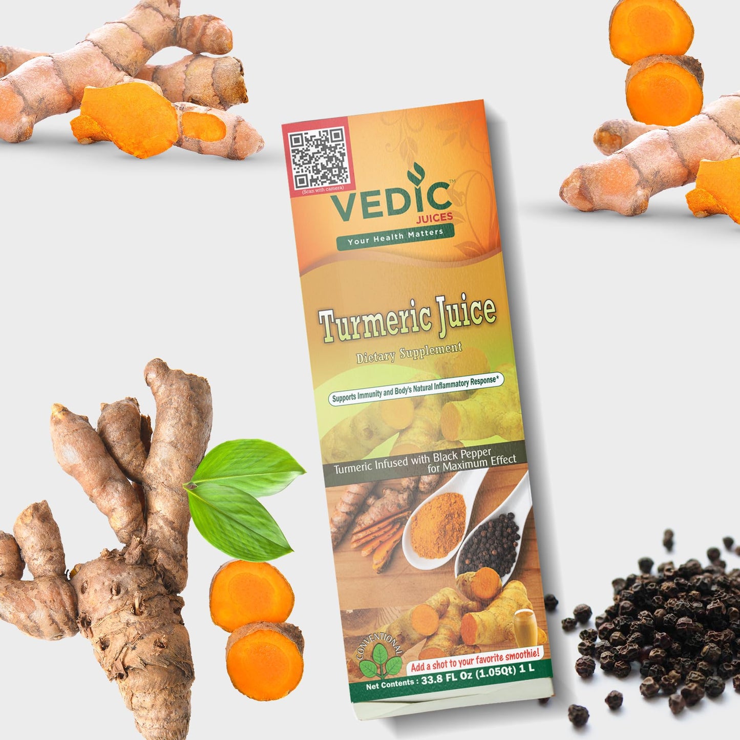 Vedic Turmeric Juice (1 Pounds) - Food / Masala / Dal