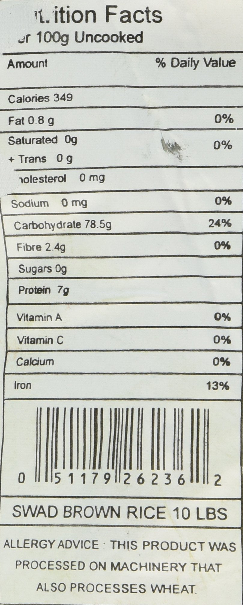 Swad Brown Basmati Rice, 10 Pound