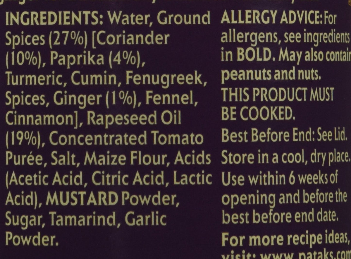 Patak's Curry Paste Mild, 10-Ounce Jars (Pack of 6)