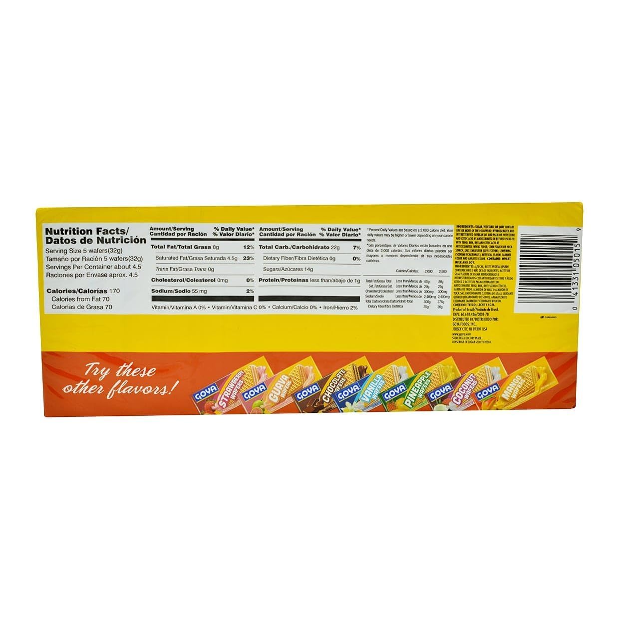 Goya Dulce De Leche Wafers 140 gms