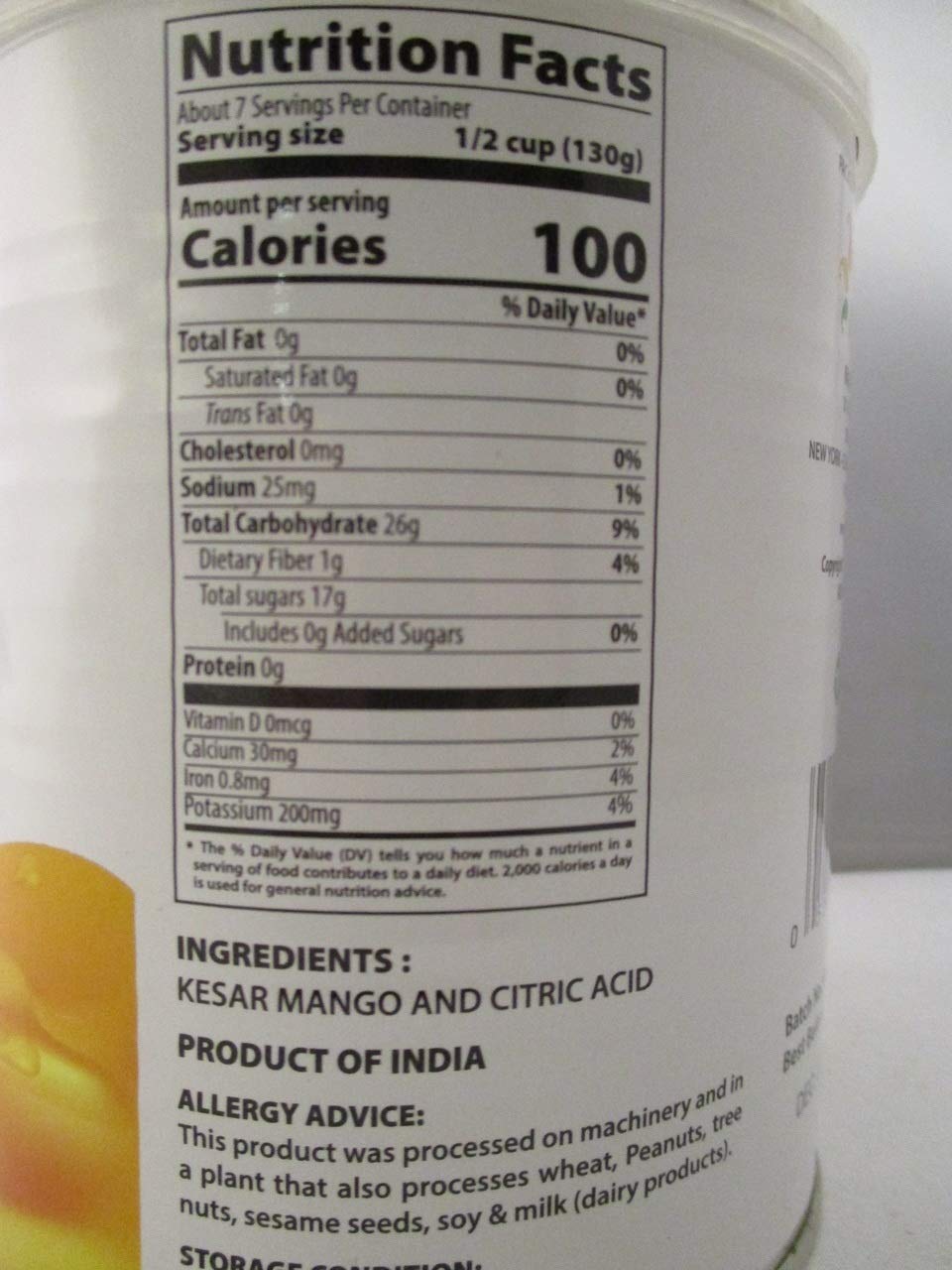 Swad Kesar Mango Pulp No Added Sugar 30 Oz - Indian Grocery