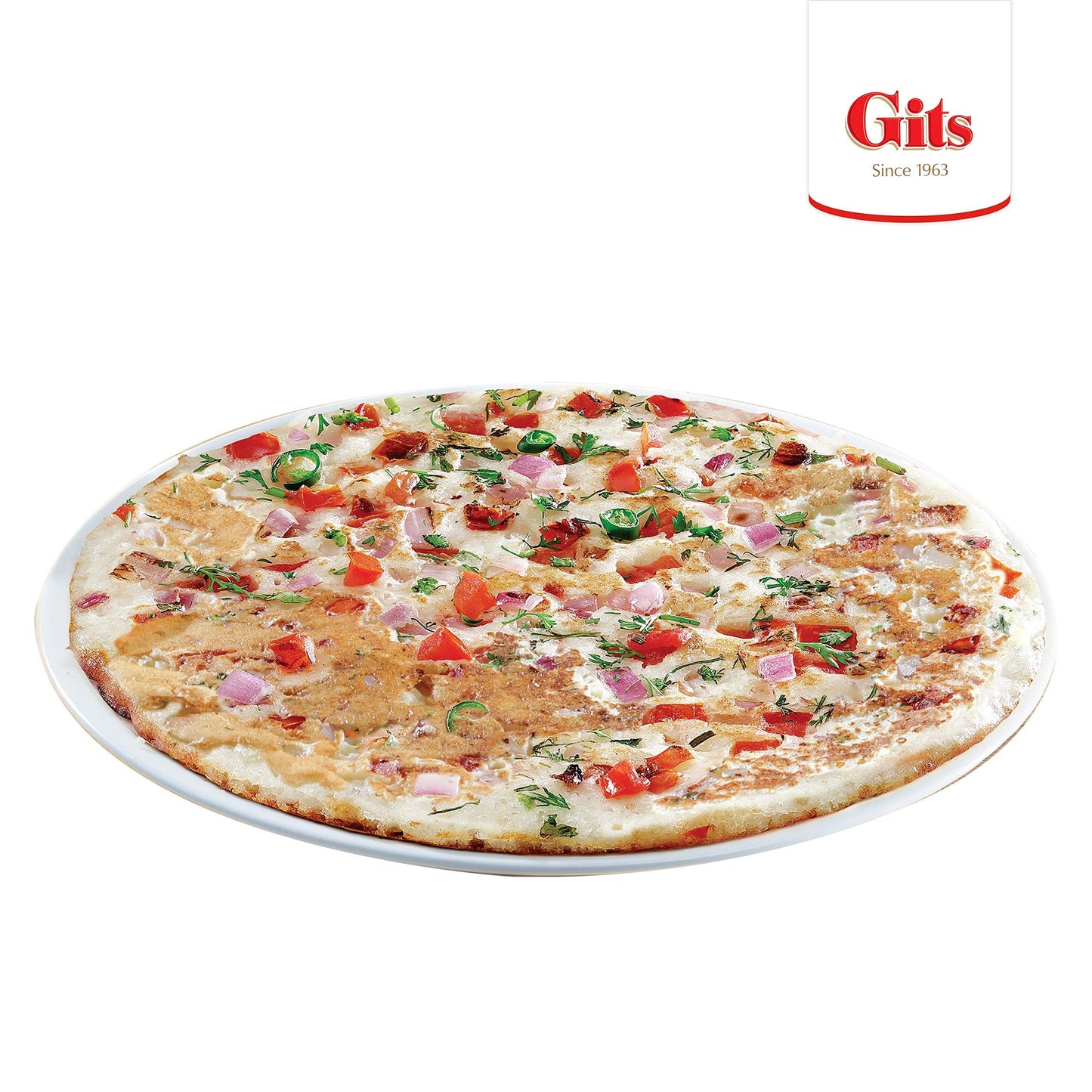 Gits Uttapam mix 87.5 Oz (Pack of 5X17.5 Oz each) Ready to Cook Indian Breakfast, Snack Meal | 100% Vegetarian, Easy Recipe, No Artificial Colors, Flavors, Preservatives. Vegan