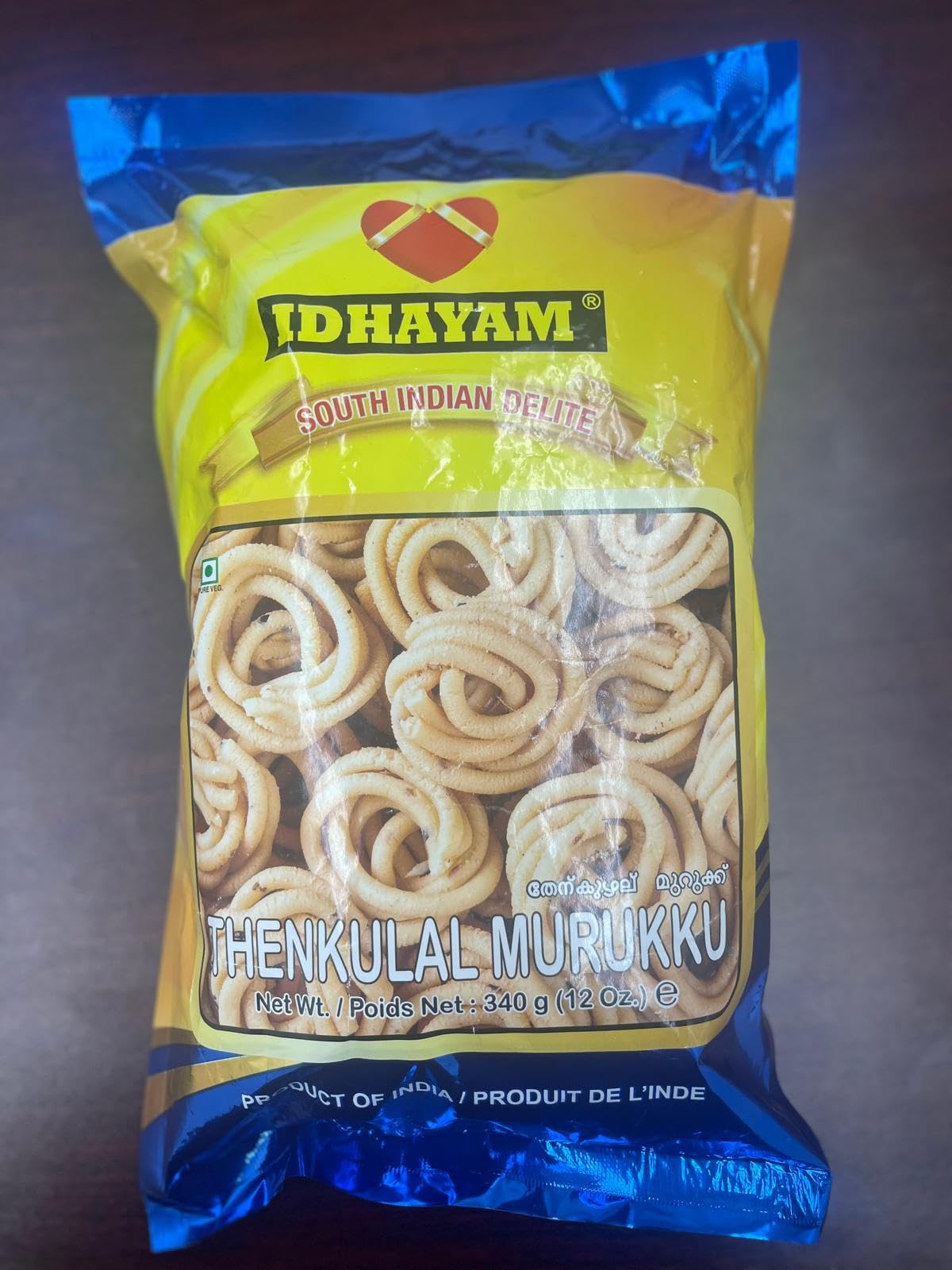 Idhayam - Spicy Thenkulal Murukku 340 gms