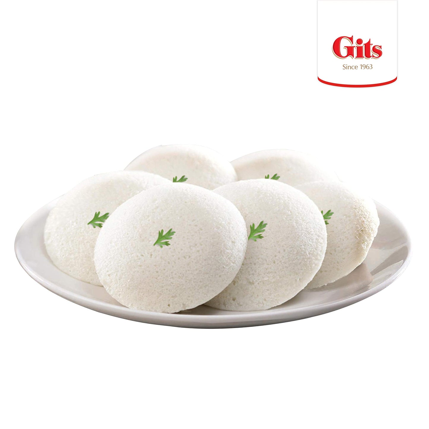 Gits Rice Idli (Super healthy light Rice cakes) 17.5 Oz X 5 Packs | Indian Vegetarian Breakfast - Ready in 20 mins