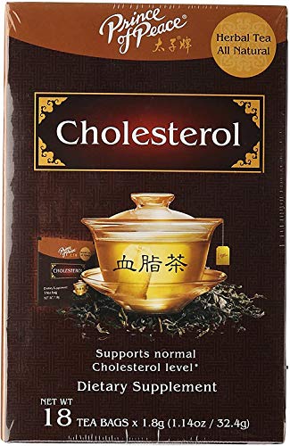 Prince of Peace Cholesterol Tea, 4 Pack - 18 Tea Bags Each Herbal Tea Bags Tea for Cholesterol Prince of Peace Traditional Medicinal Tea Chinese Tea Cholesterol Tea Bags