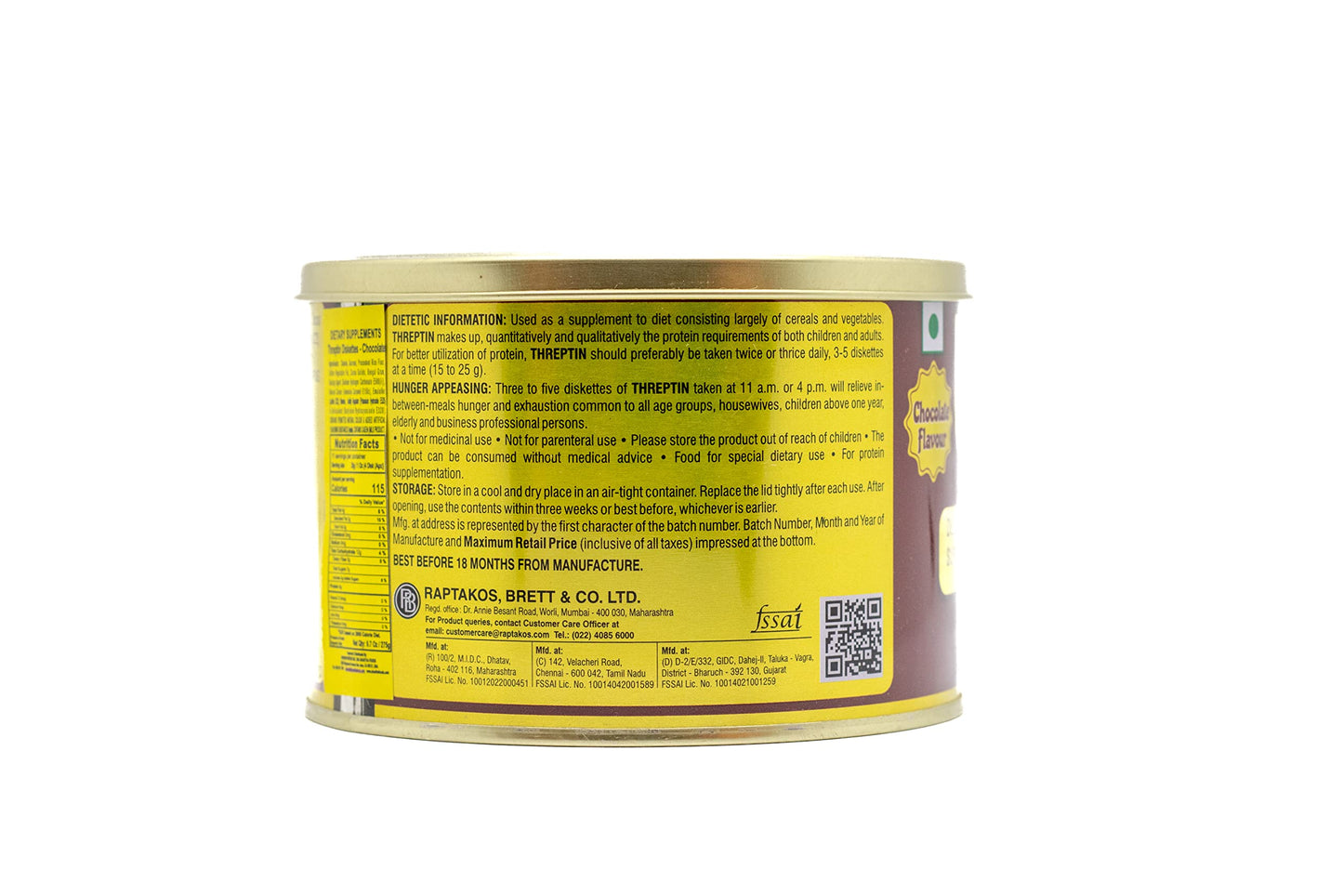 SHASTHA FOODS Threptin Diskettes - Chocolate (Pack of 2) Each 275g (B-PS)