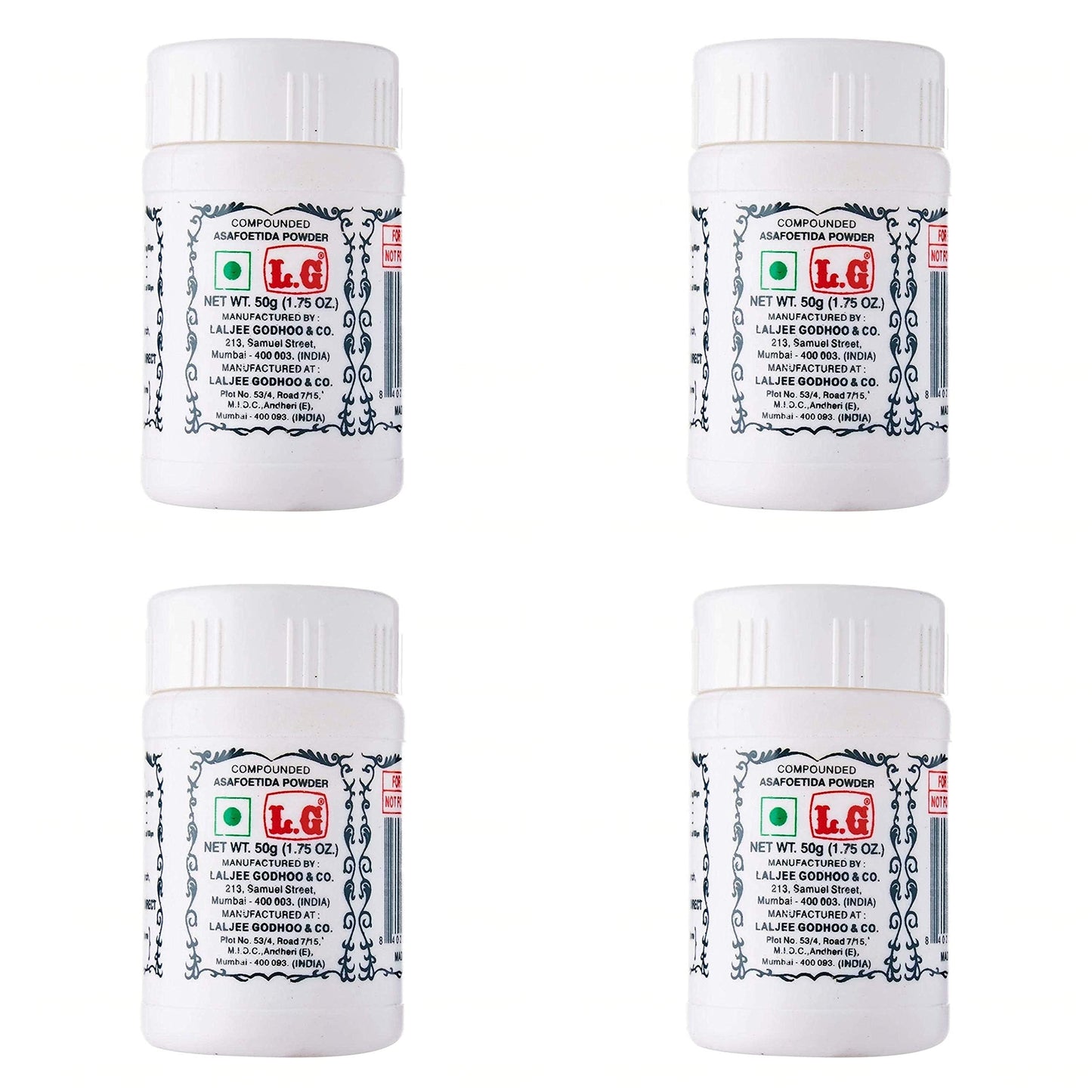 Laljee Godhoo Hing (Asafoetida) 50gms Pack of 4