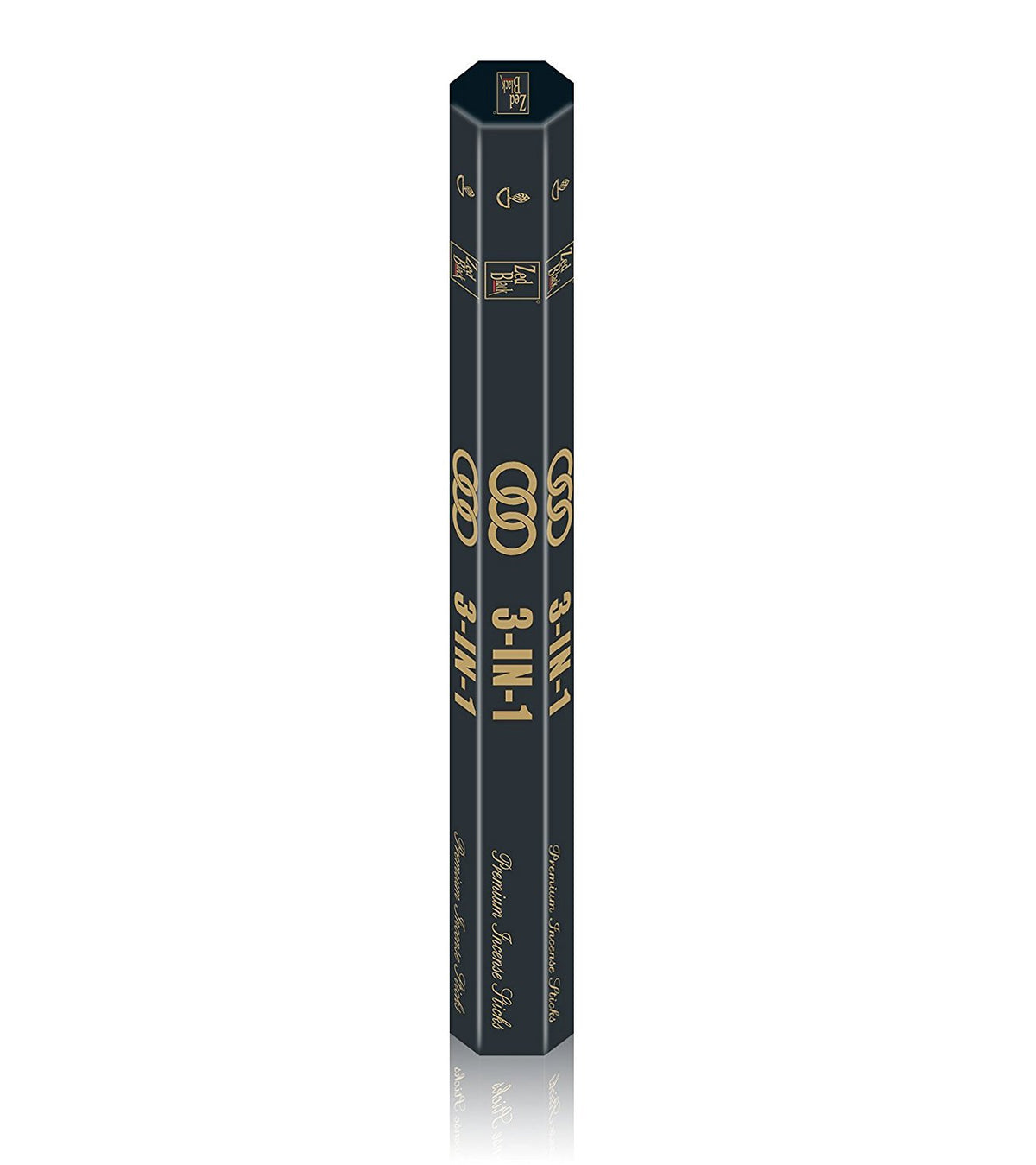 Zed Black 3-in-1 Incense Sticks- 3 Pleasant Aromas -Premium Long Lasting 90 Natural Incense Fragrance Sticks-Pack of 6(15 Per Box) Aroma Incense Sticks (3 in 1)