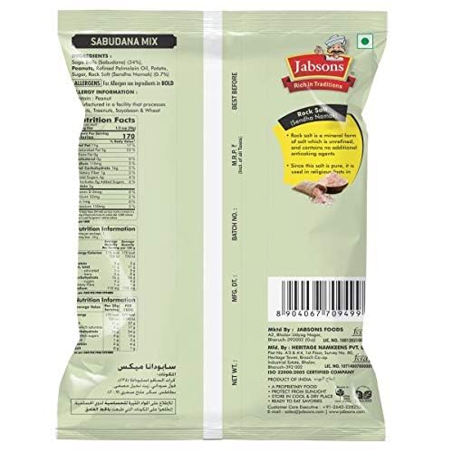 Jabsons Sabudana Mix 180 gms - Food / Masala / Dal