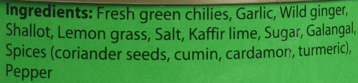 Maesri Green Curry Paste, 4-Ounce