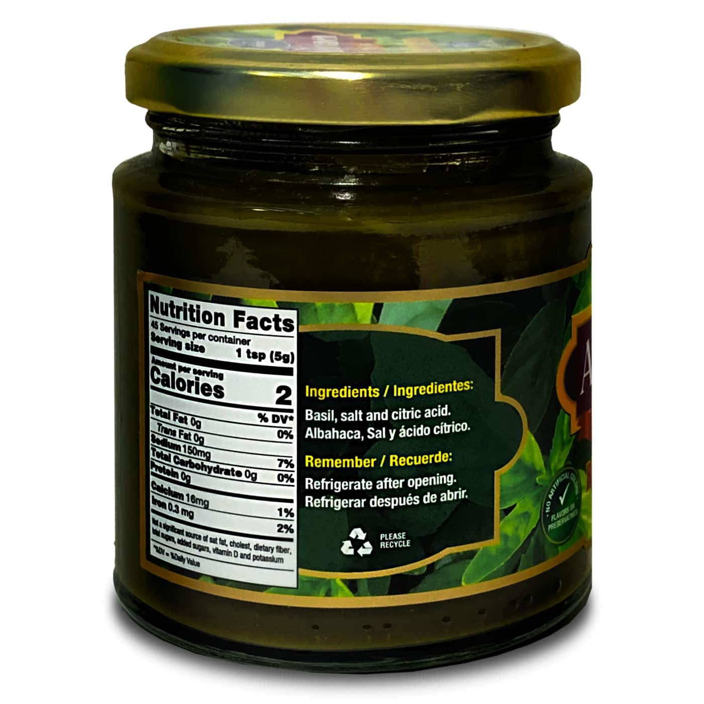 Belmont Albahaca en Pasta 8 oz - Basil Paste for Pesto - 6 pack