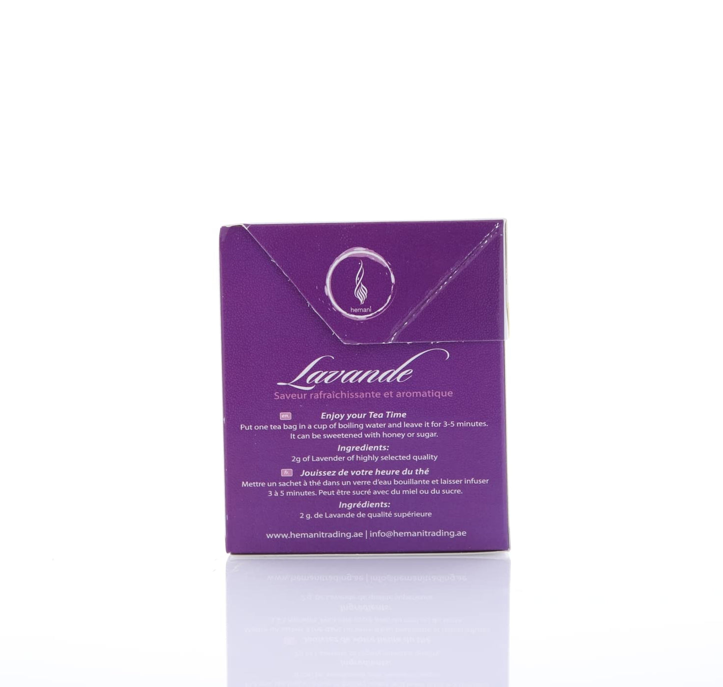 HEMANI Herbal Tea - Lavender - 20 Tea Bags in Box