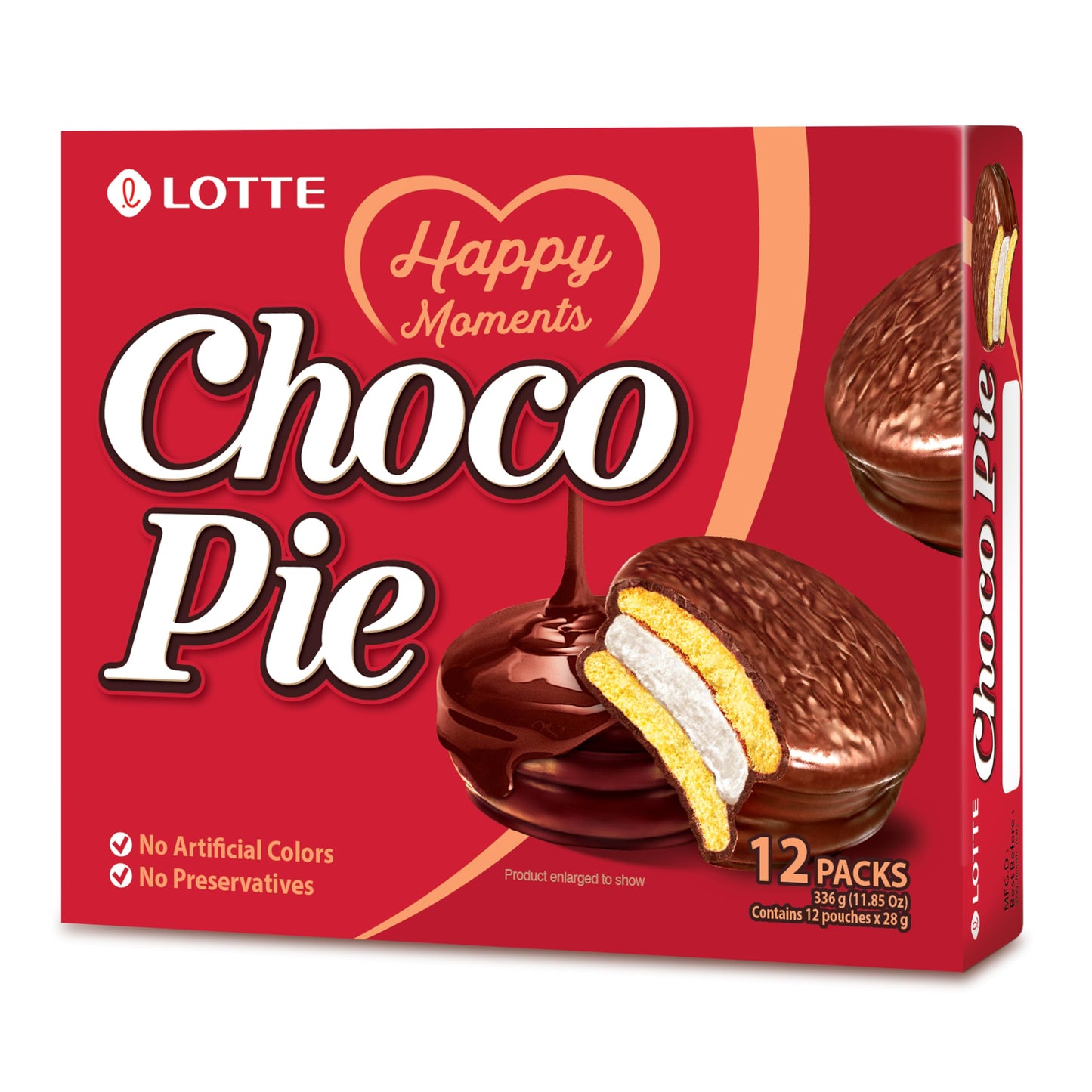 Lotte Choco Pie with Marshmallow 11.85 oz - Biscuits & Cookies