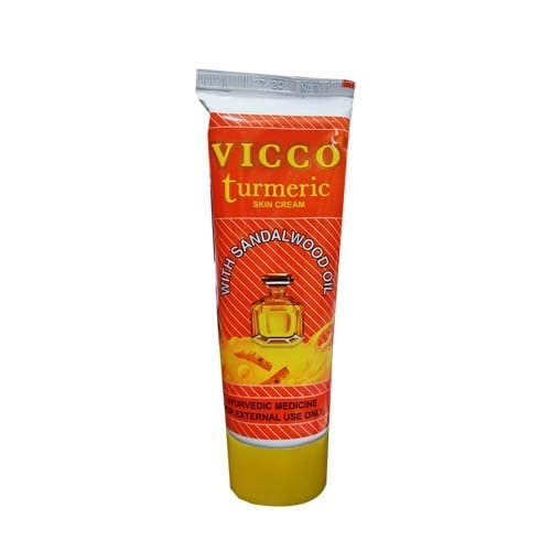 Vicco Turmeric Skin Cream with Sandalwood Oil -70g X 2 Pack