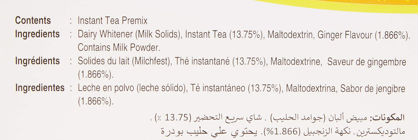 Wagh Bakri Instant Ginger tea UNSWEETENED 10 sachets - Indian Tea