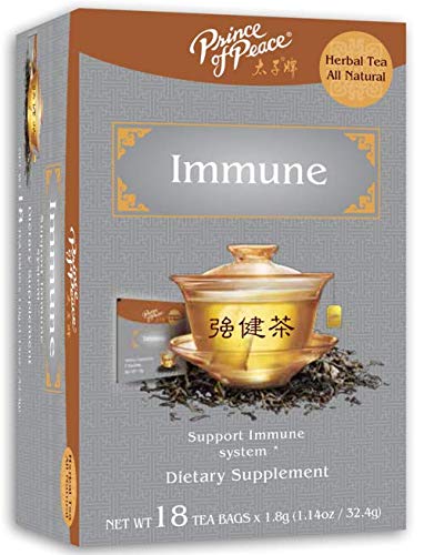 Prince of Peace Immune Tea, 4 Pack - 18 Tea Bags Each Herbal Tea Bags Prince of Peace Tea Immune Support Tea Tea for Cold & Flu Season Traditional Medicinal Tea
