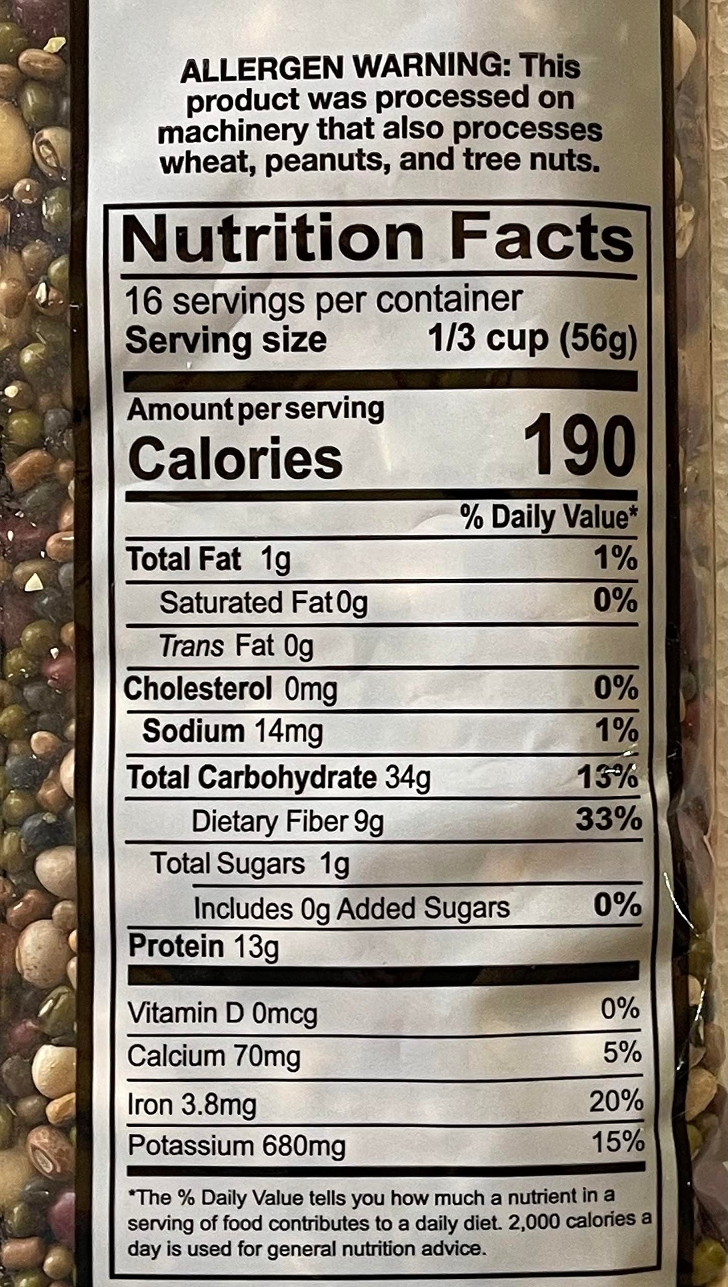 Swad Nav Dhan ( 9 Bean Mix) 2 lbs - Shan Masala