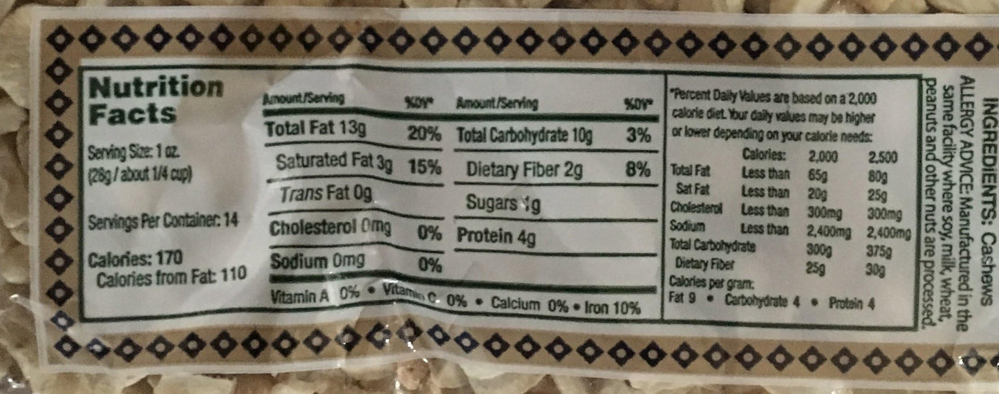 Great Bazaar Swad Cashew Pieces, 14 Ounce
