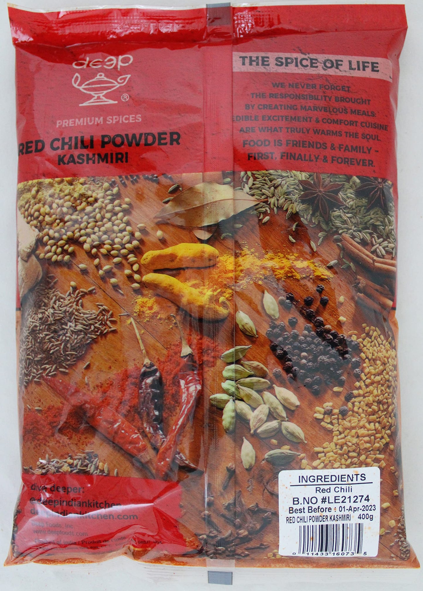 Deep- Red Kashmiri Chilli Powder 14 Oz