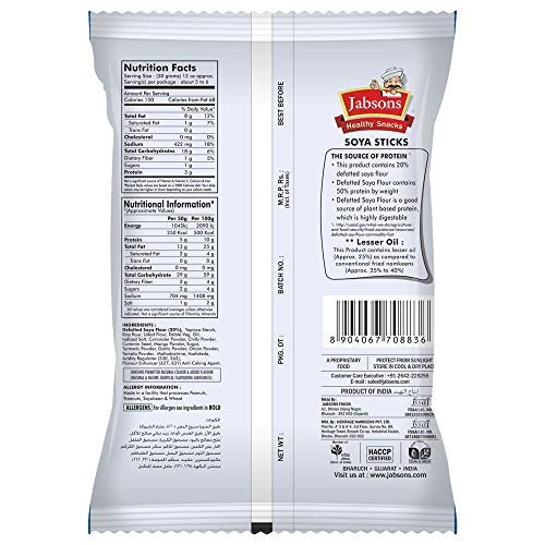 Jabsons Soya Sticks - Magic Masala 180 gms - Food / Masala / Dal