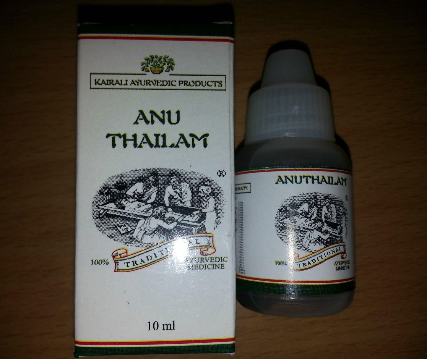 Kairali Ayurveda Anu Thailam (10 Ml) - Ayurvedic Nasya Oil For Sinus Relief