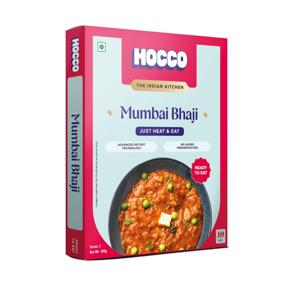 HOCCO Mumbai Bhaji Ready to Eat, 300gm (Pack of 1)