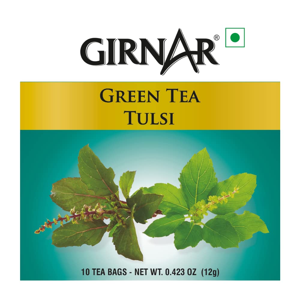 Girnar Green Tea With Tulsi (10 Tea Bag)