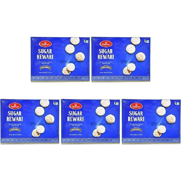 Pack Of 5 - Haldiram's Sugar Rewari - 400 Gm (14.10 Oz)