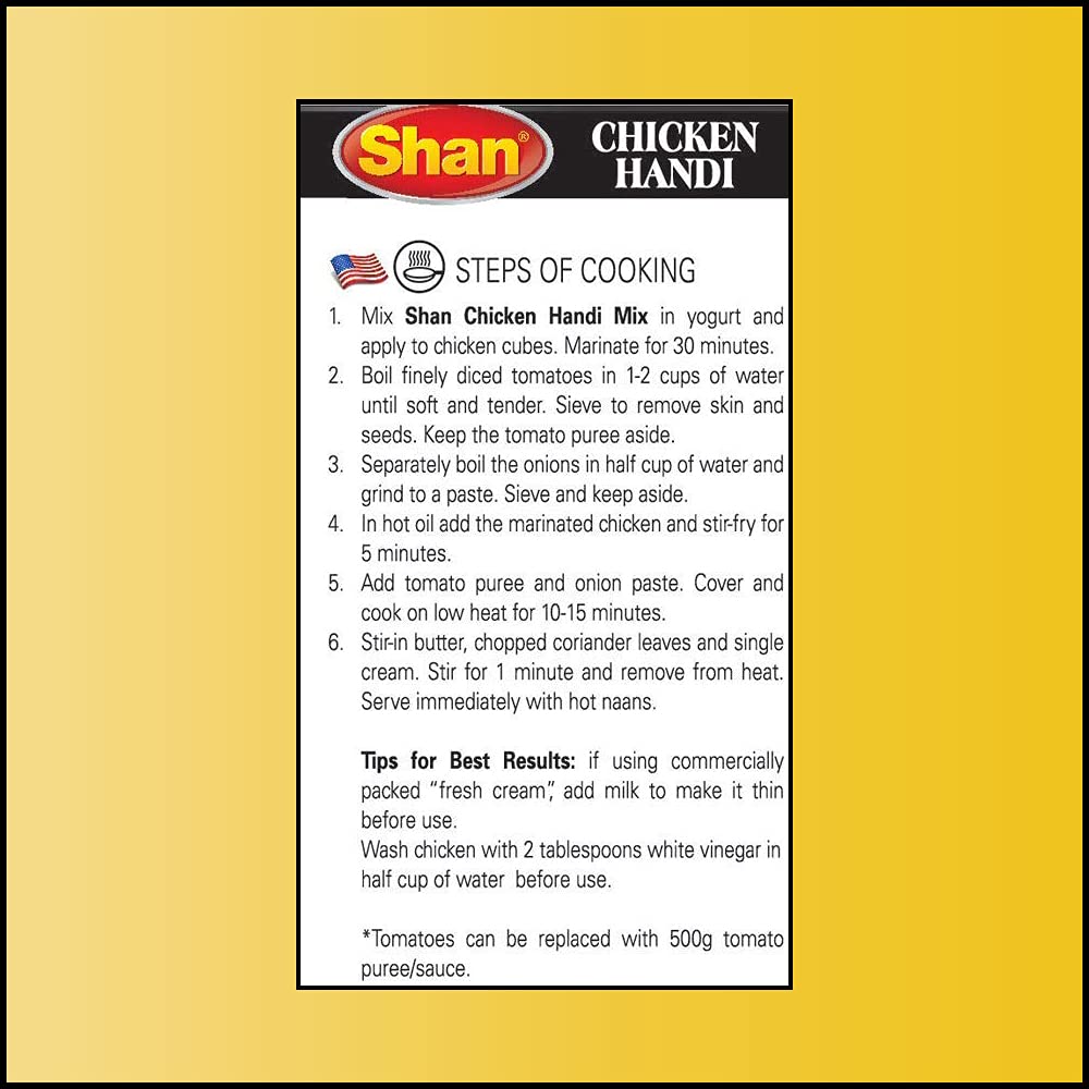 Shan Seasoning Mix - Chicken Handi 50 gms - Shan Masala