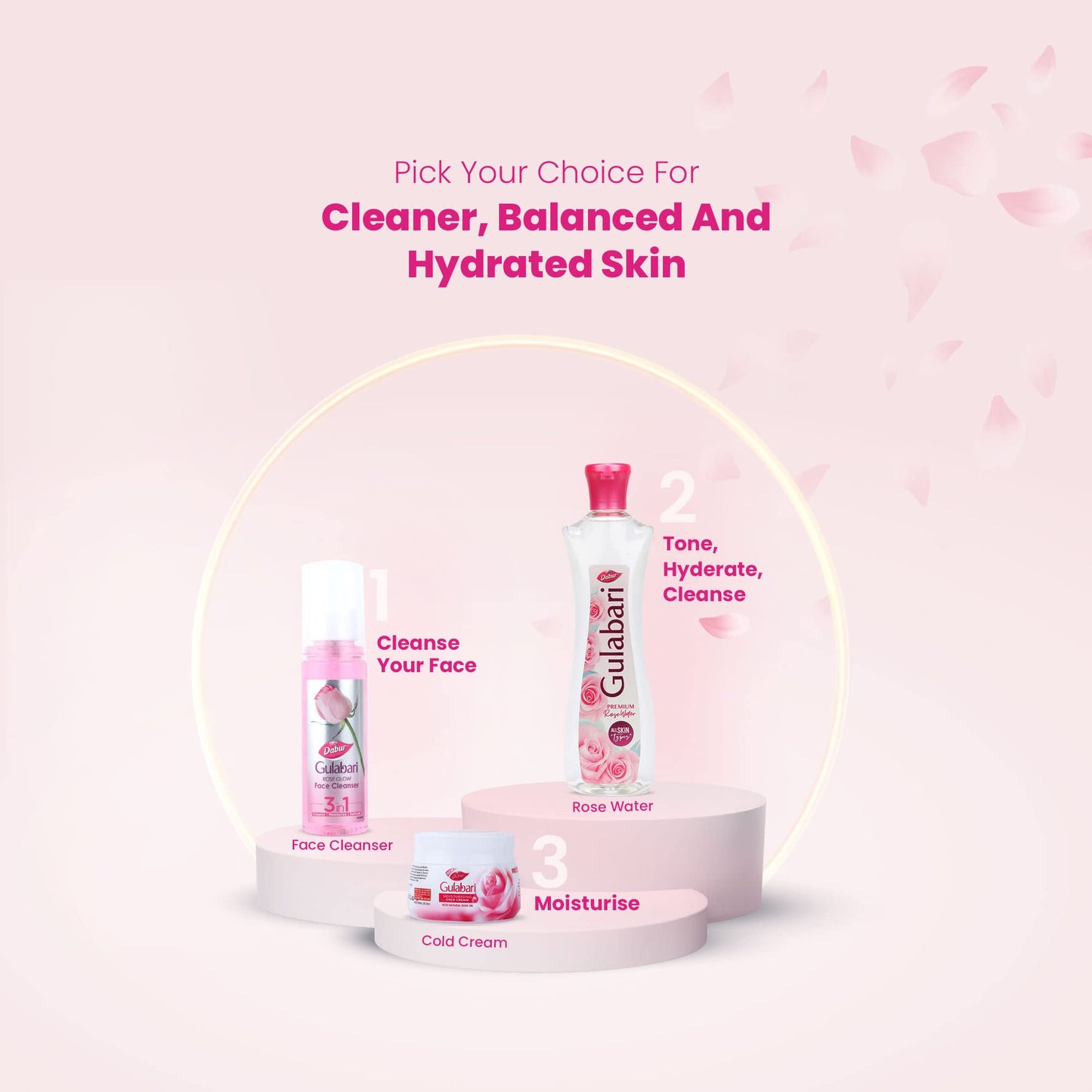 Dabur Gulabari Rose Water/Skin Toner, 250ml
