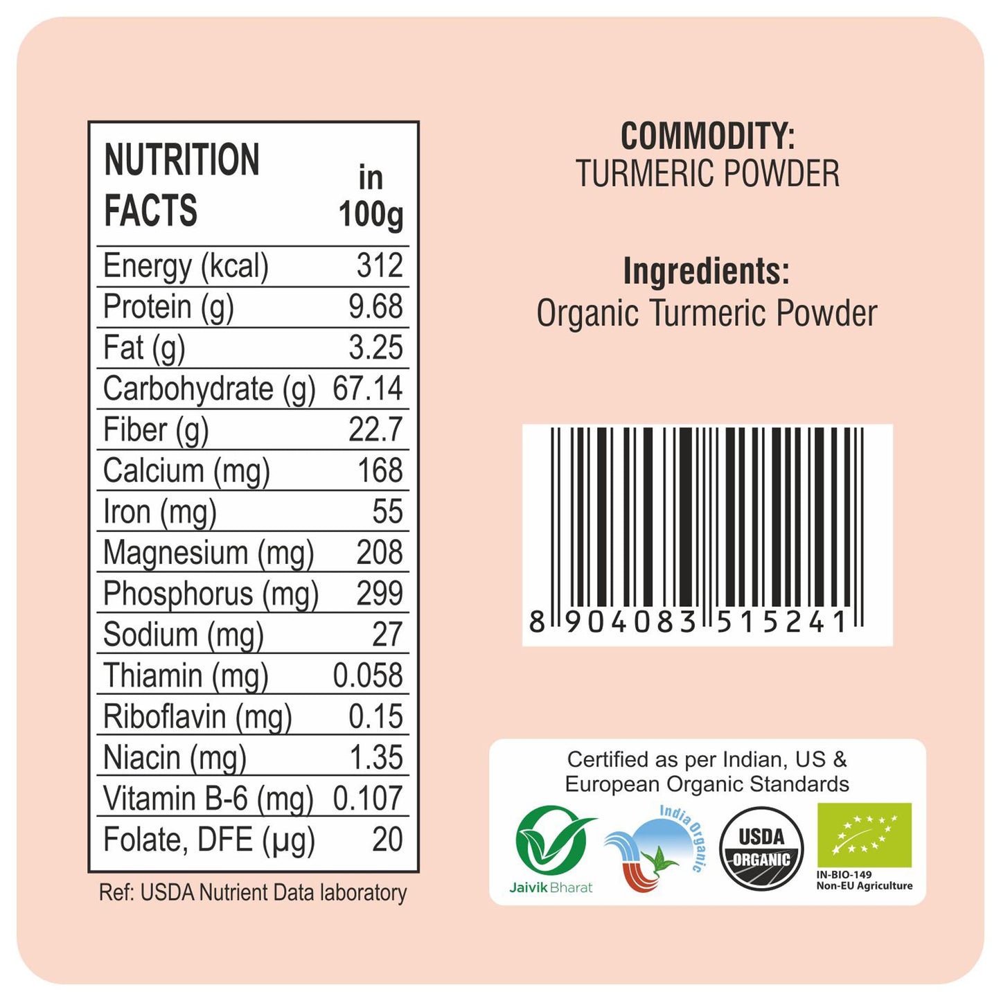 24 Mantra Organic Turmeric Powder 7 Oz
