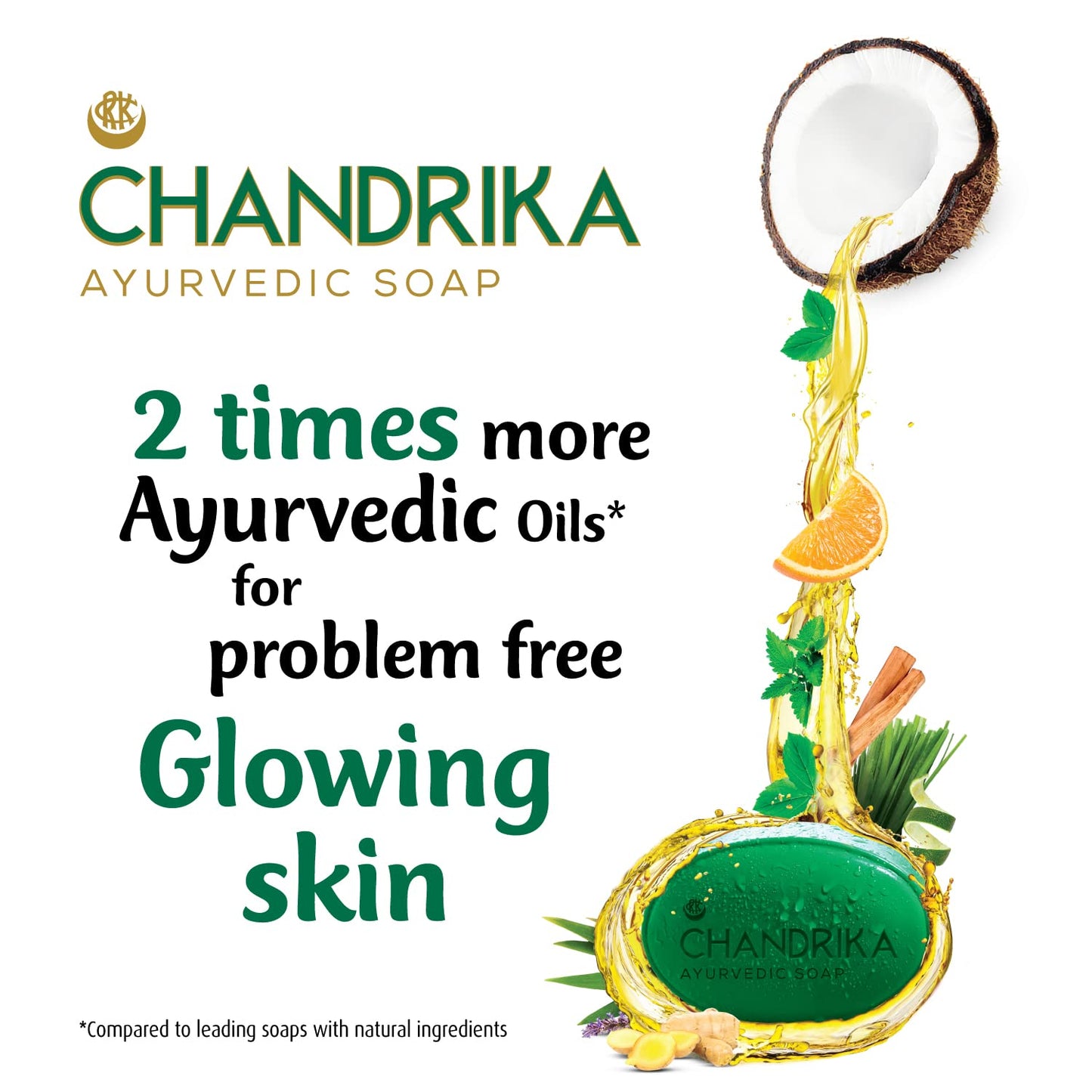Chandrika Ayurvedic Soap, 125g (Pack Of 6)