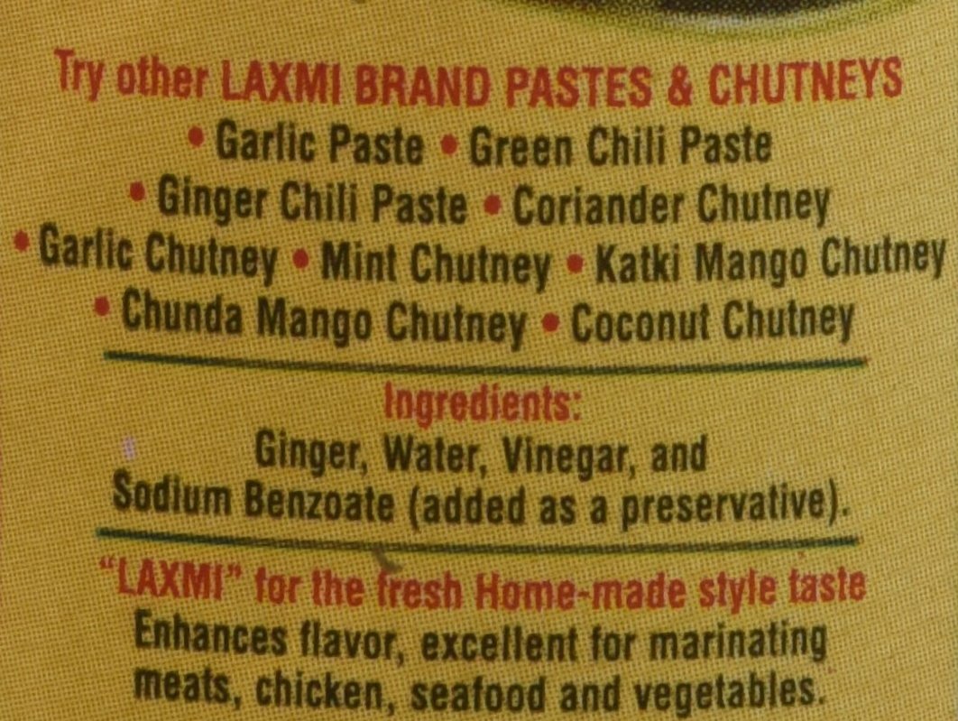 Laxmi Ginger Paste 8 oz - Pickles & Paste