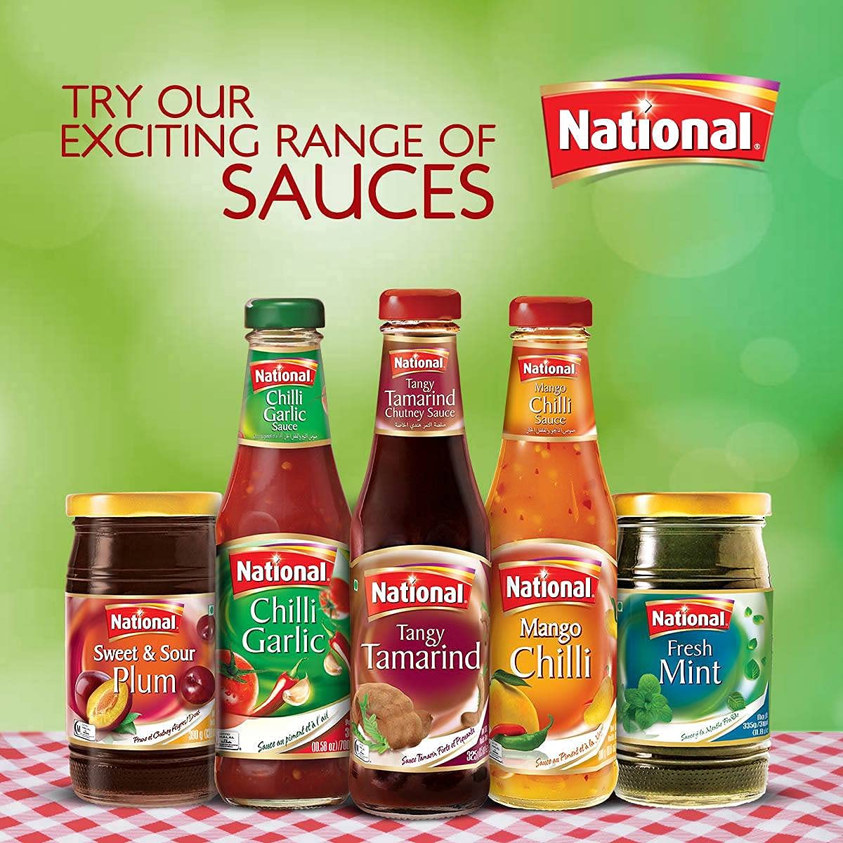National Sweet & Sour Plum Chutney Sauce 390 gms