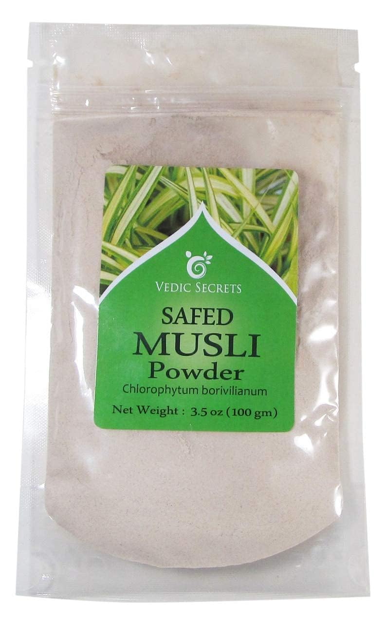 Vedic Secrets Safed Musli Powder (3.5 oz bag) - Ayurveda & Vitamins