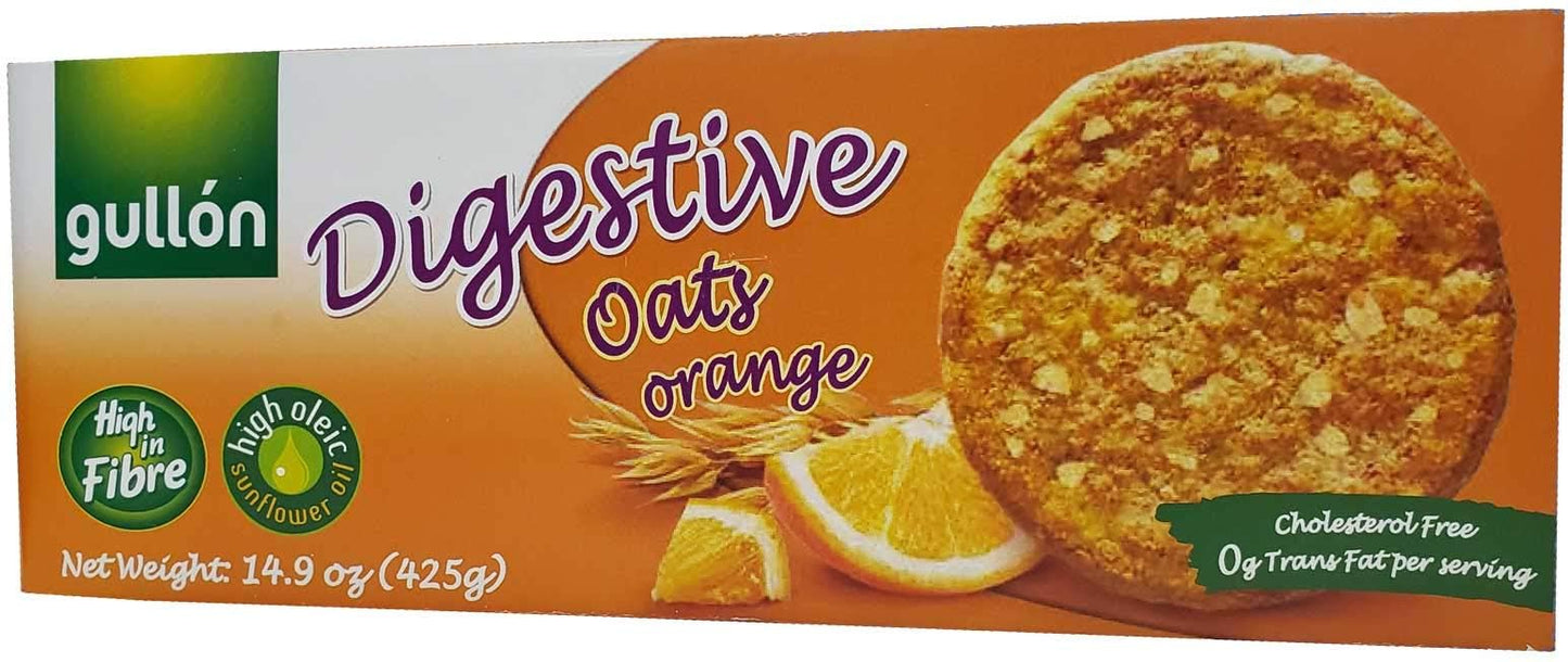 Gullon Oats & Orange Digestive Cookie Biscuits - 15 OZ