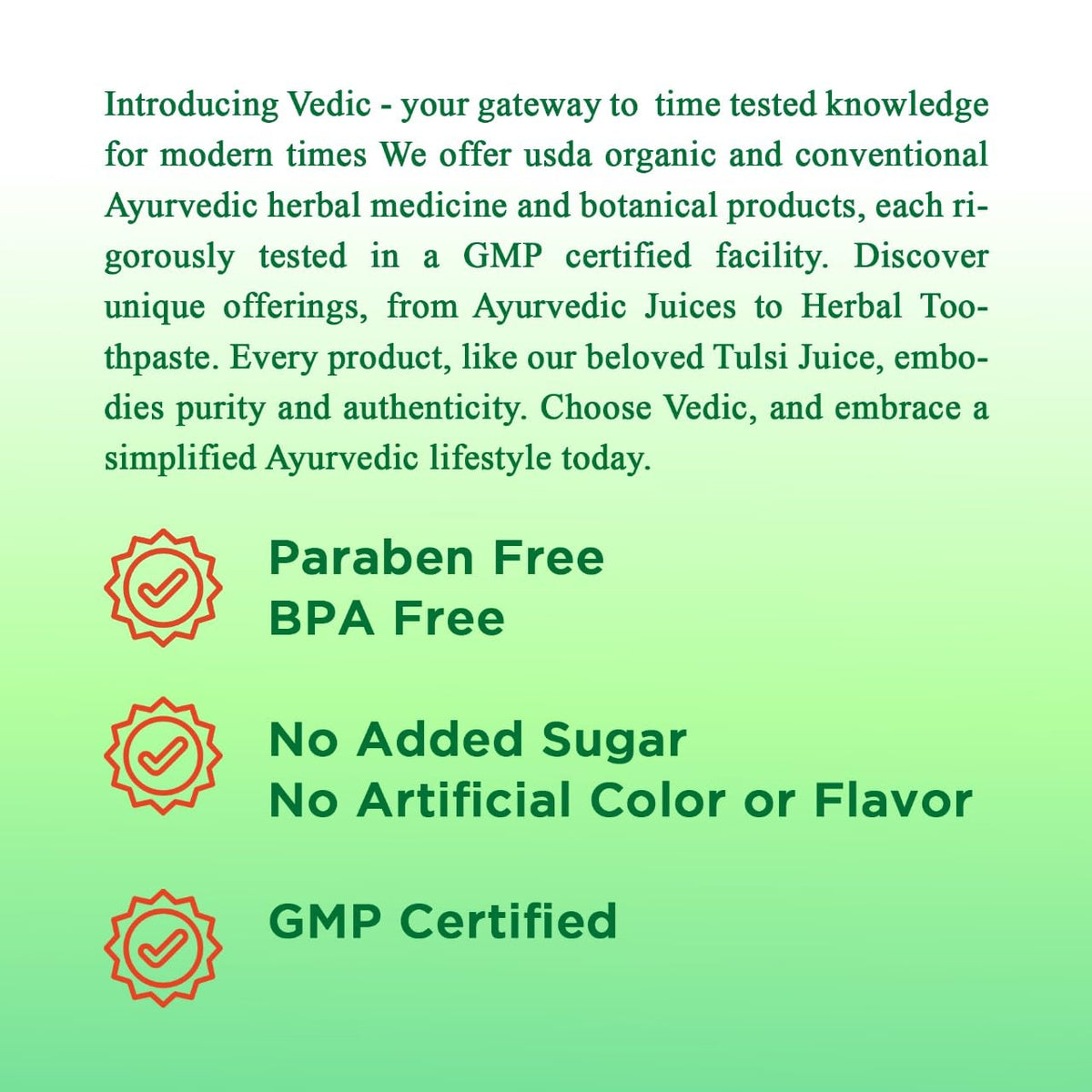 Vedic Juice Ayurvedic Neem Karela Jamun Juice - Original Flavour - Pure Herbal Juice -33.08 Floz (1000 ML)