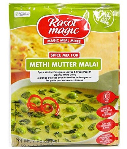 Rasoi Magic Methi Mutter Malai Seasoning Mix Spices 50Gm/1.76 Oz - Rasoi Magic Mix