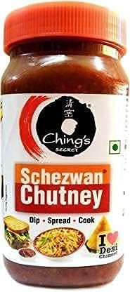 Chings Schezwan Chutney 1kg (Pack of 1) Spreading Chutney Spicy Dip with Starters Makes Your Food Tantalizing and Delicious