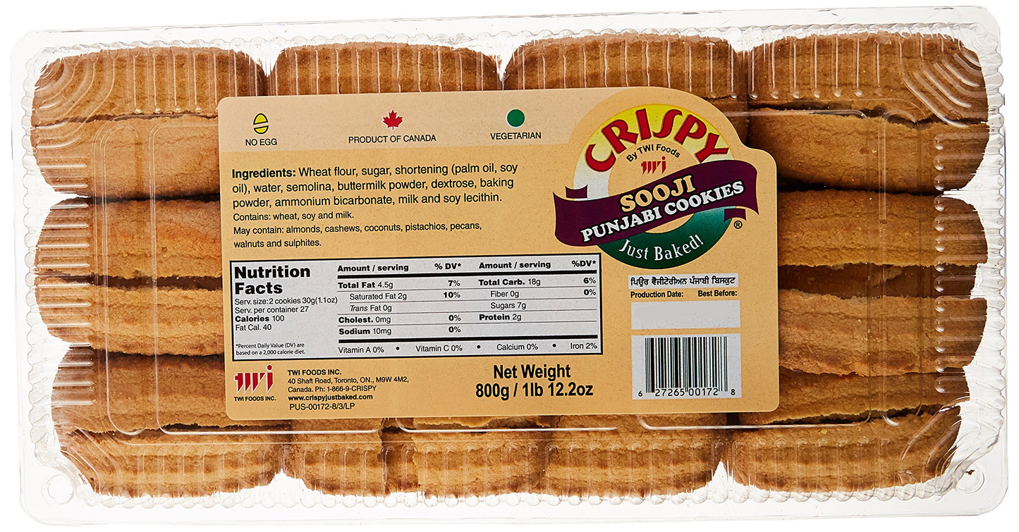 Crispy Punjabi Sooji Biscuits- Eggless 800 gms