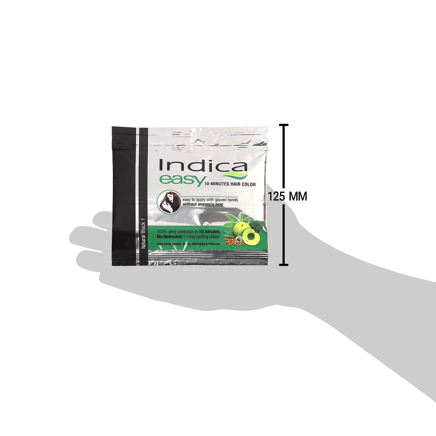 Indica Easy Shampoo Based Hair Colour Black | Pack of 3