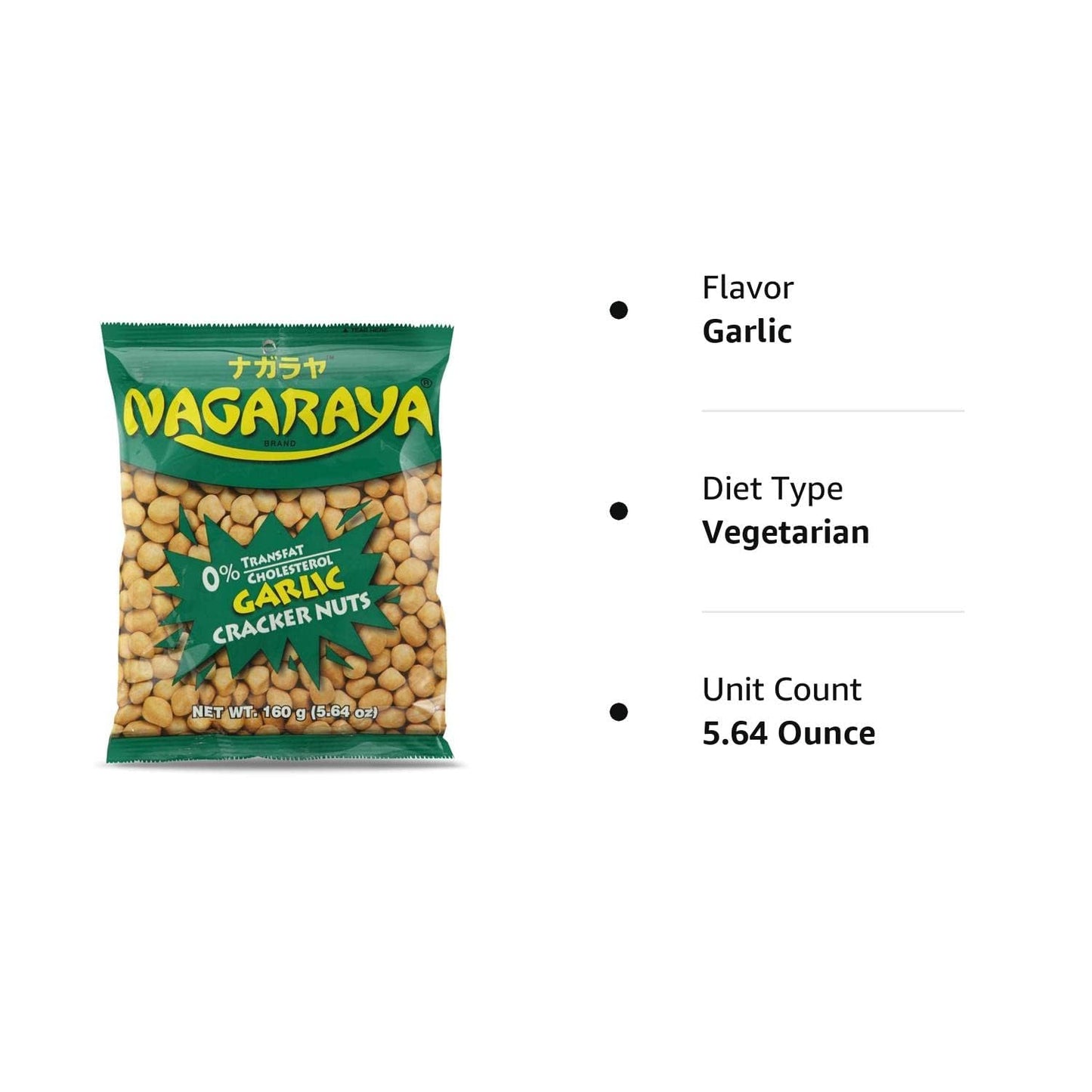 Nagaraya - Garlic Cracker Nuts 5.64 Oz.